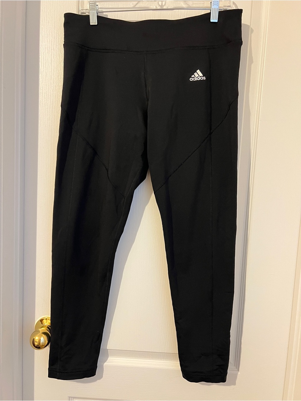 adidas Black Girls' Active Leggings with Logo